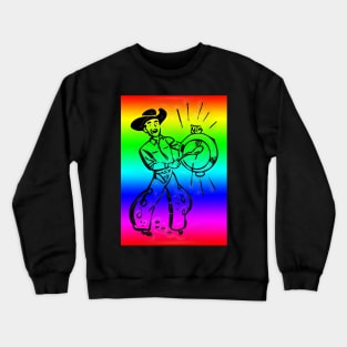 Western Era - Cowboy Calling for Lunch Crewneck Sweatshirt